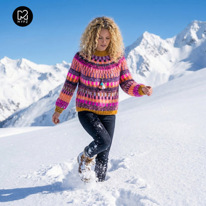 Strickset – MYPZ top-down sweater Boho Firefly No6 (ENG-NL-DE)