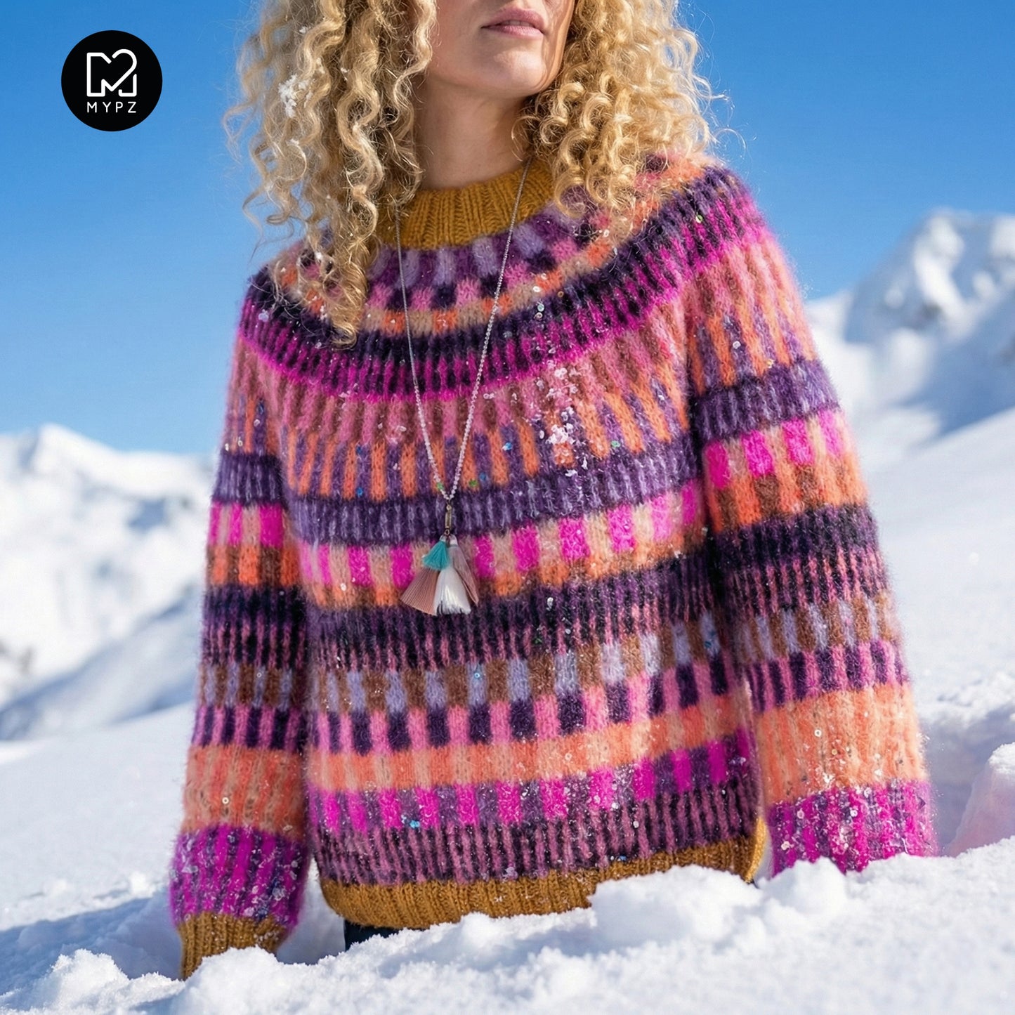 Strickset – MYPZ top-down sweater Boho Firefly No6 (ENG-NL-DE)