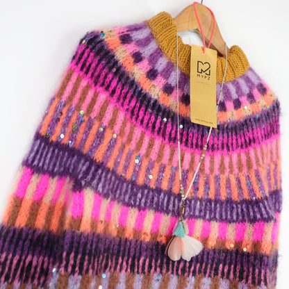 Strickset – MYPZ top-down sweater Boho Firefly No6 (ENG-NL-DE)