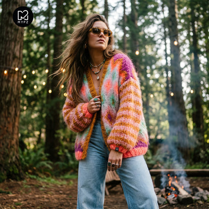 MYPZ Chunky-Mohair-Flora-Jacke