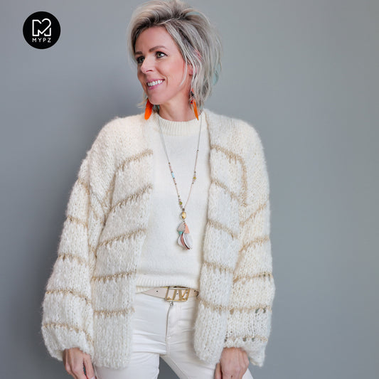 Knit pattern – MYPZ Light Alpaca-Silk Cardigan Glamour No10 (ENG-NL-DE)