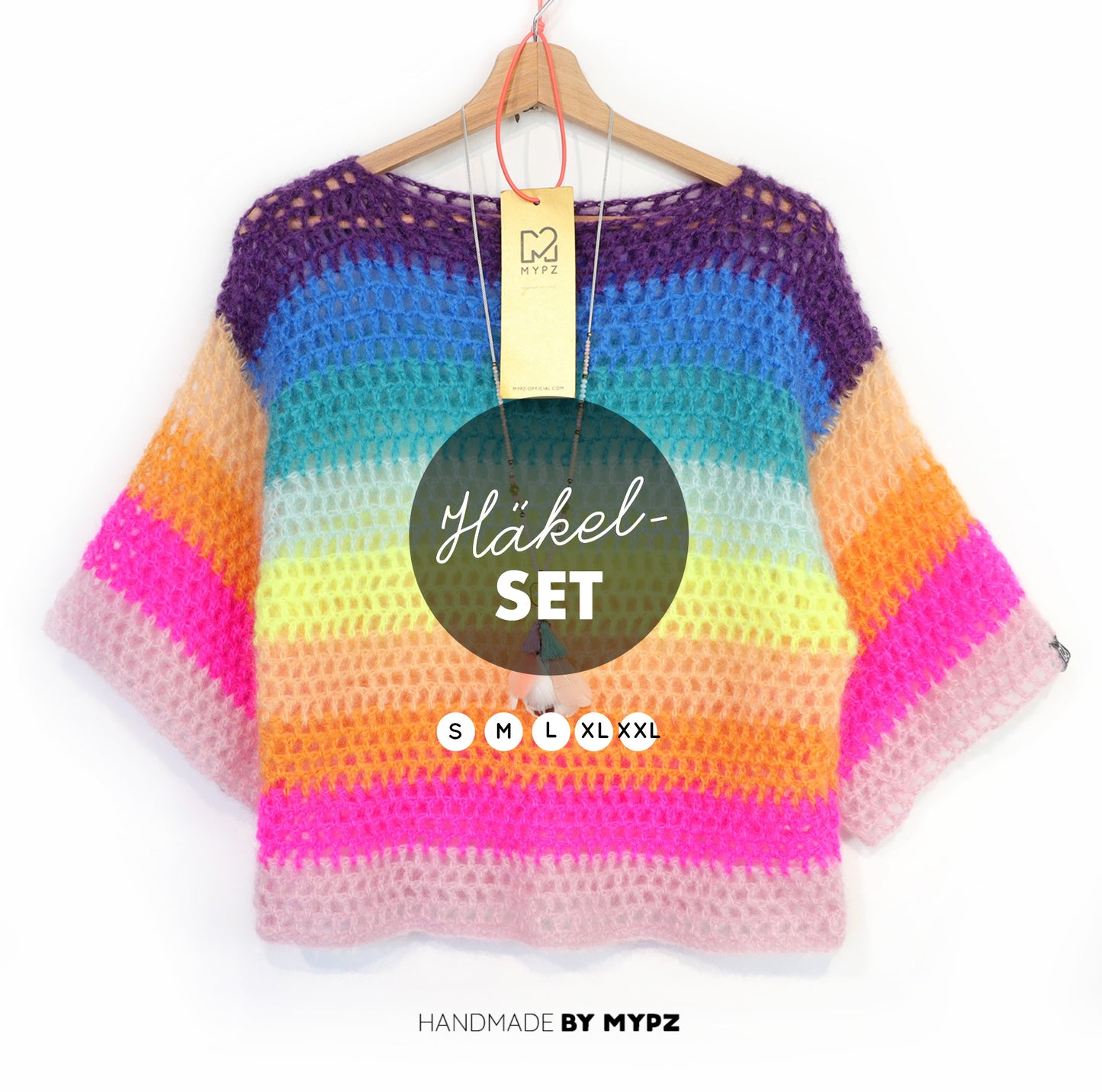 Häkelset - Rainbow top (ENG-NL-DE)