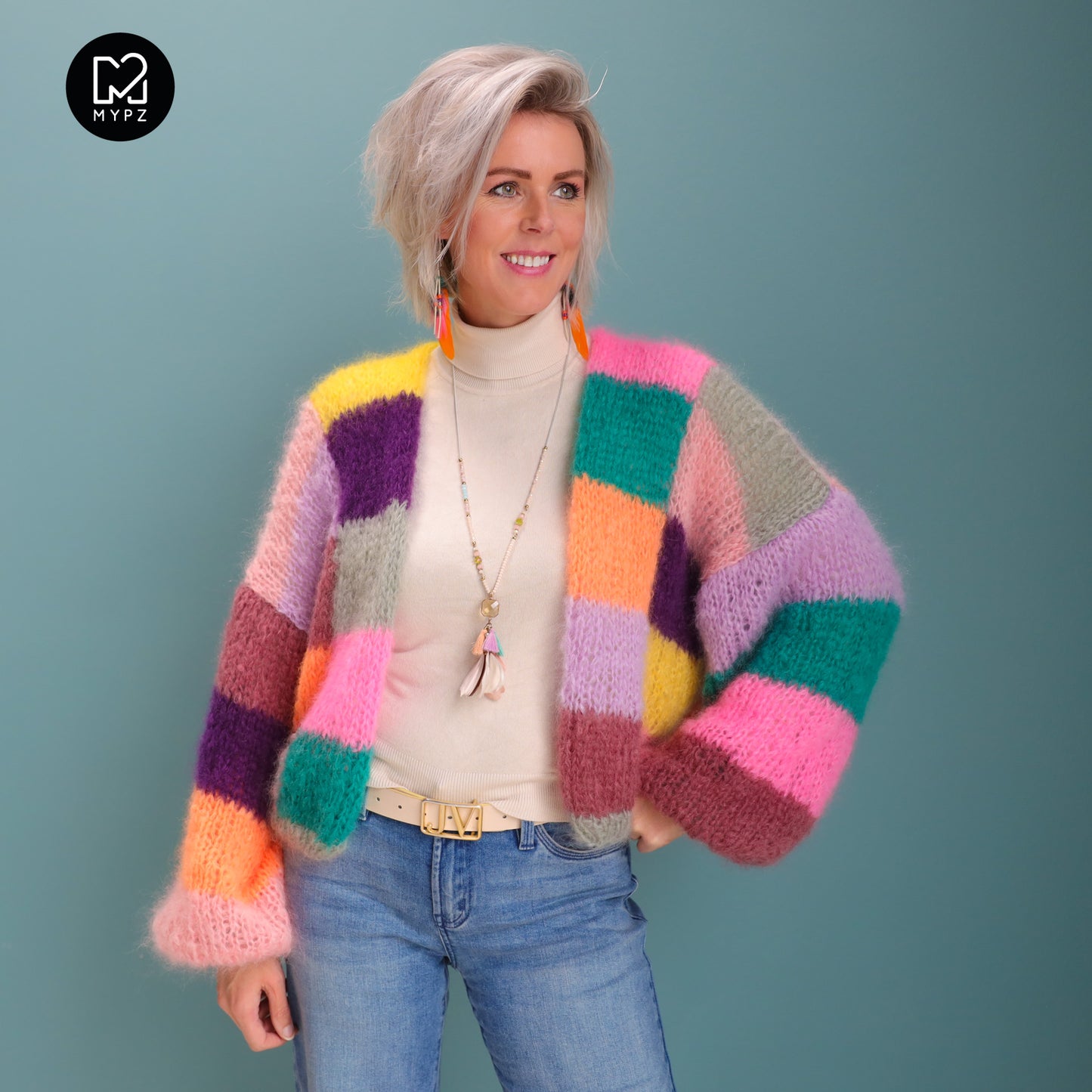 Strickanleitung – MYPZ Kurze Mohair Cardigan Harper No10 (ENG-NL-DE)