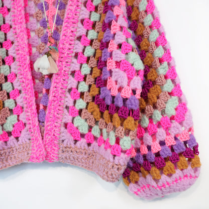 Häkelset - MYPZ Hexagon Cardigan Pink Mojito (ENG-NL-DE)