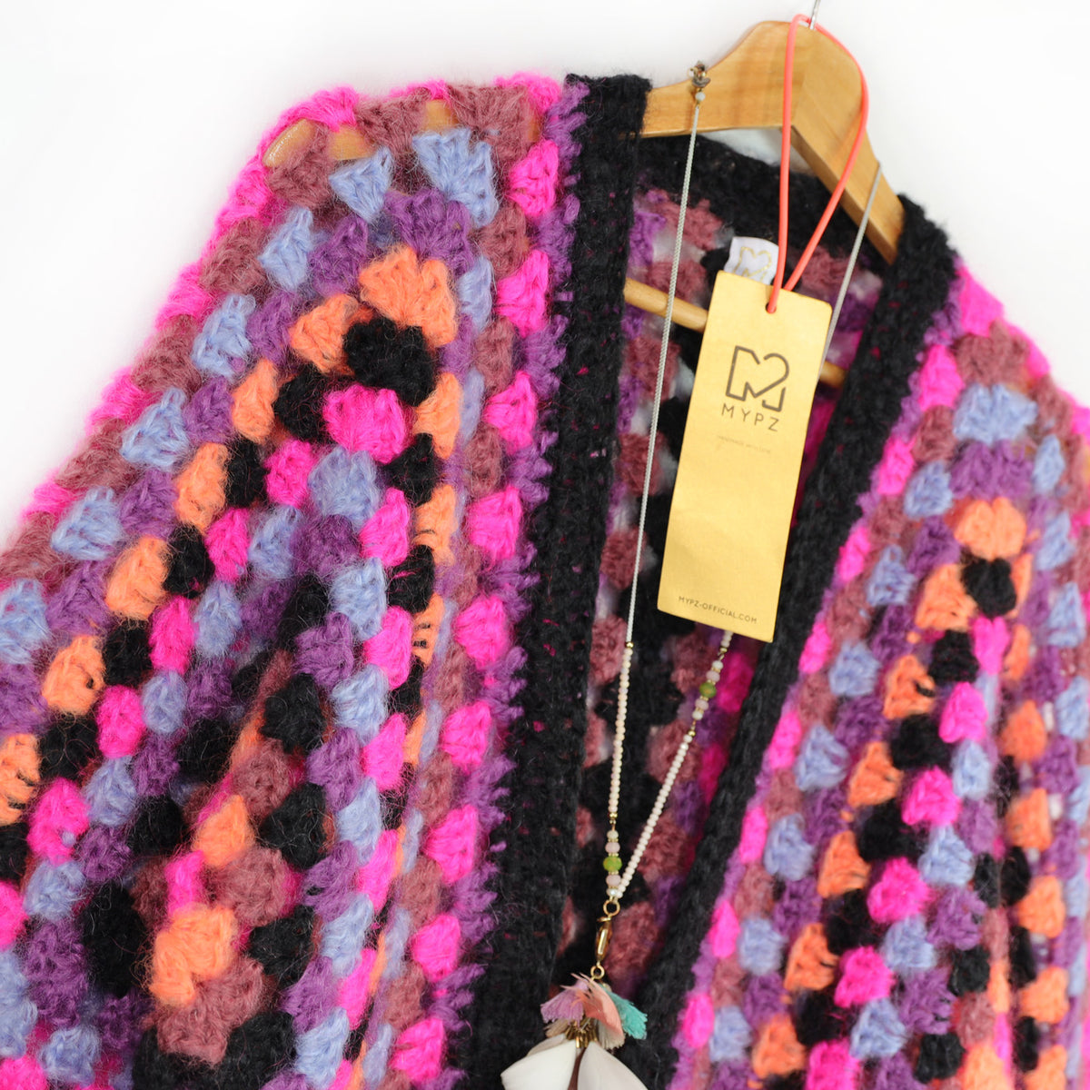 Häkelset – MYPZ Hexagon Mohair Cardigan Wild (ENG-NL-DE)