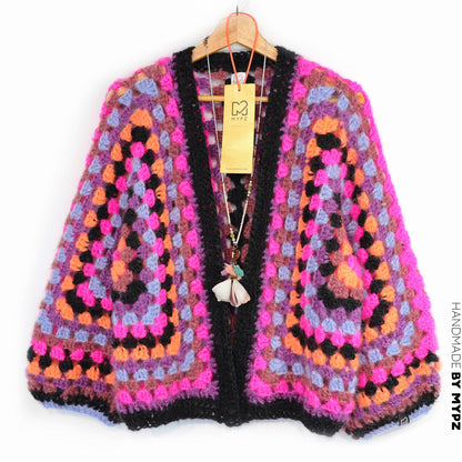 Häkelset – MYPZ Hexagon Mohair Cardigan Wild (ENG-NL-DE)