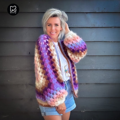 Häkelset - MYPZ Hexagon Cardigan Elise