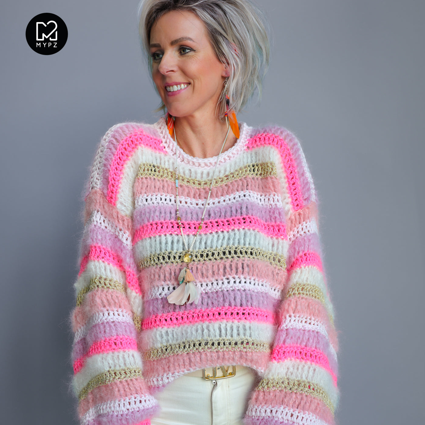 Crochet pattern – MYPZ Chunky pullover Jasmin (ENG-NL-DE)