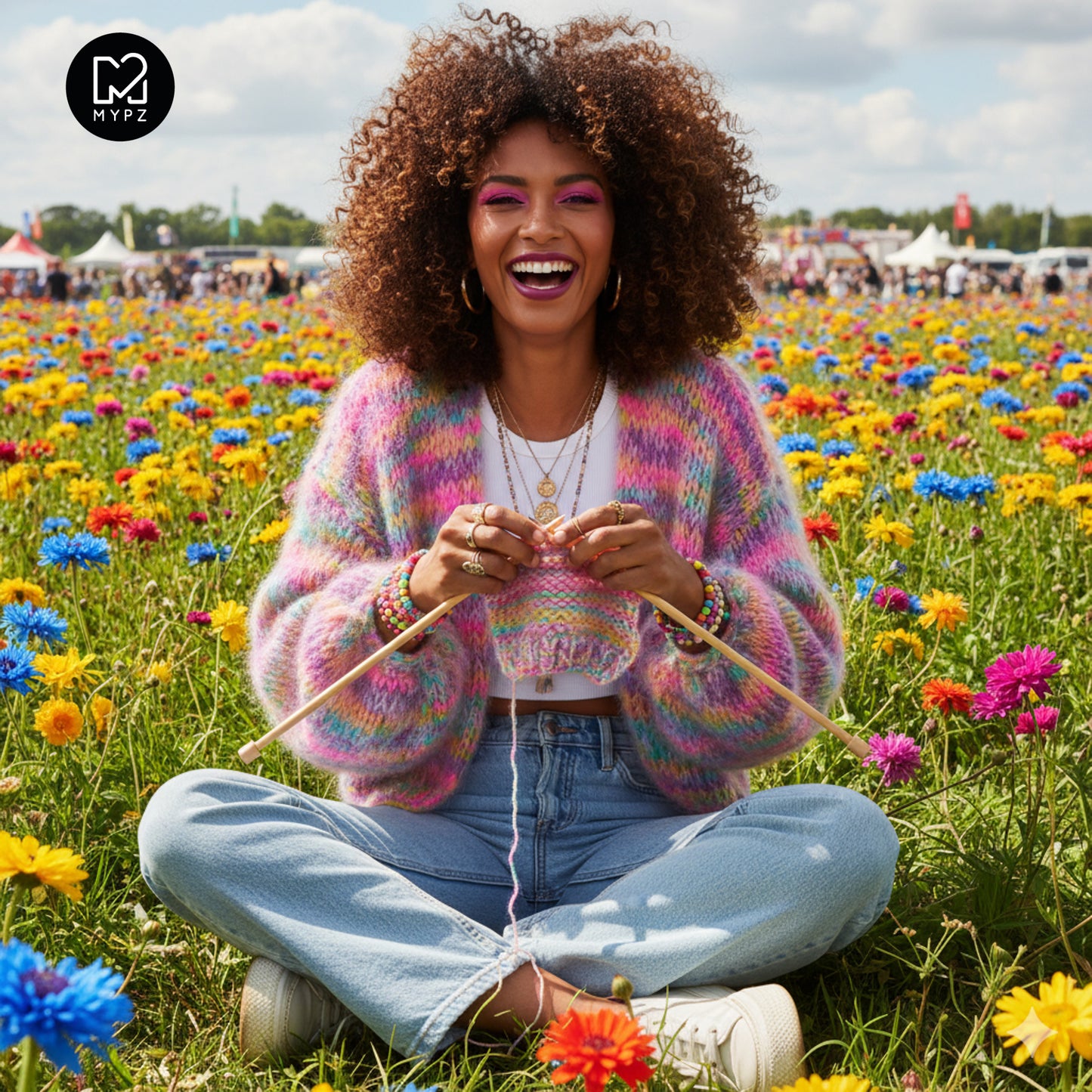 Knitting Kit – MYPZ Short Chunky Mohair Cardigan Maia No.15 (ENG-NL-DE)