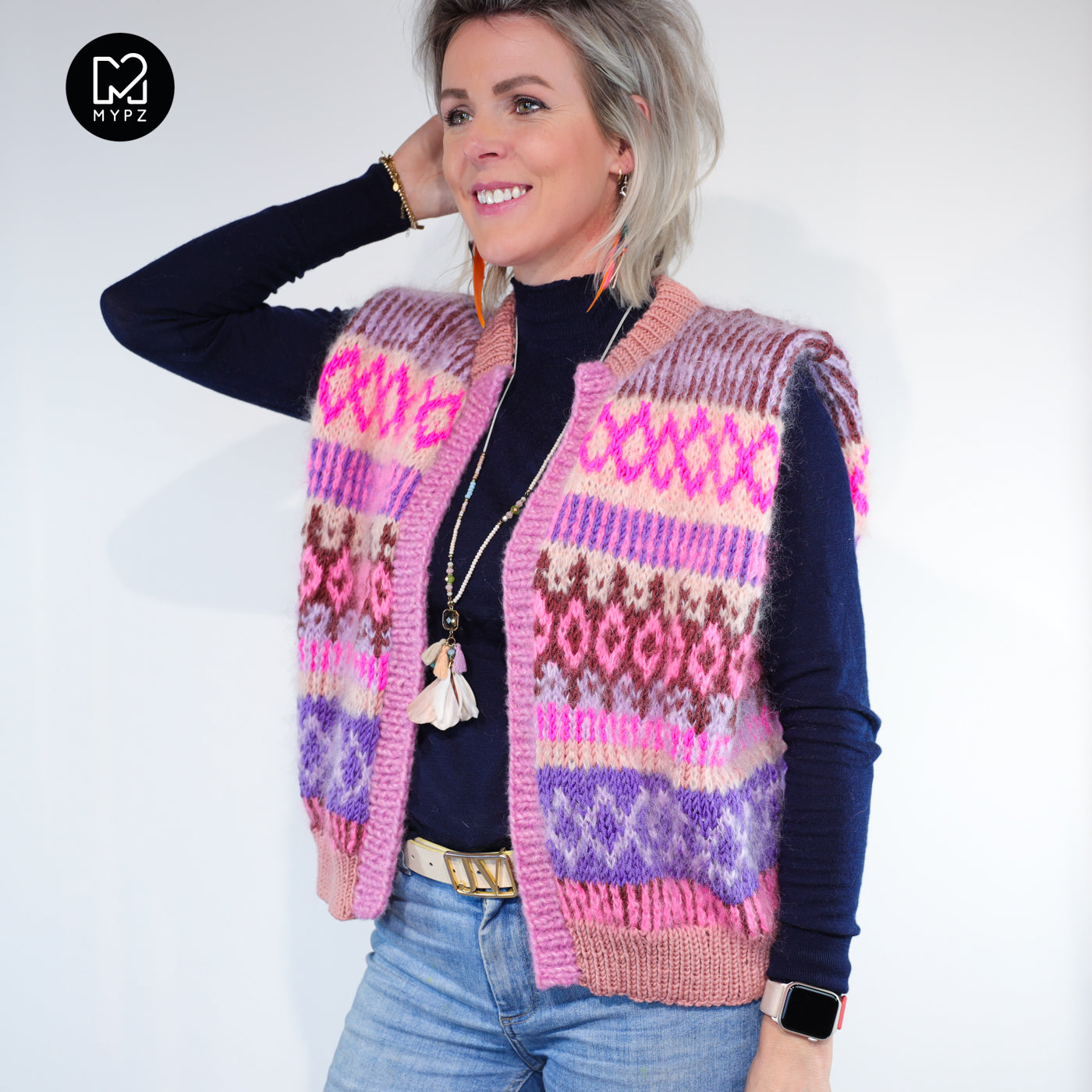 Strickset – MYPZ Weste True Love No6 (ENG-NL-DE)