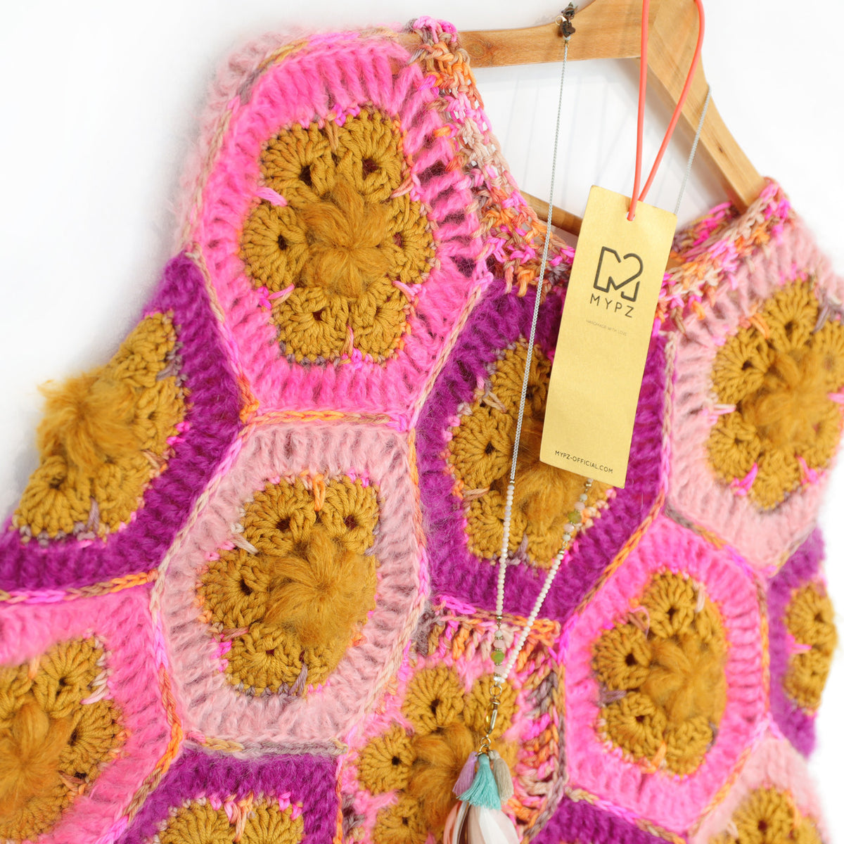 Häkelset - MYPZ Poncho Pecan (ENG-DE-NL-ES-FR-IT-DA-SV-NO)