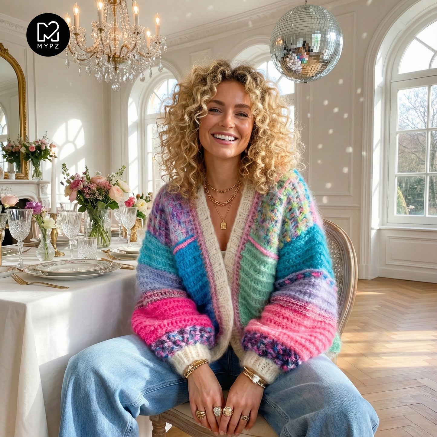 Chunky Mohair cardigan Poetry