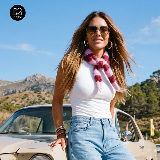 Design your own kit - Knitting Kit Scarf Sandy (ENG-NL-DE-ES-FR-IT-NO-DA-SV)