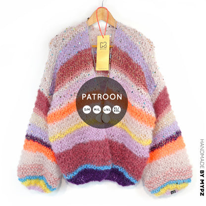 Strickanleitung – Light Mohair Cardigan Sasha No.12 (ENG-NL-DE)