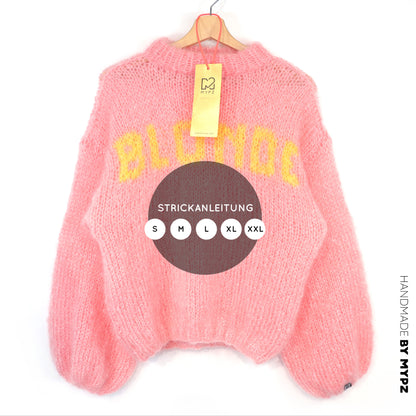 Strickanleitung– MYPZ Light Mohair Pullover Blonde No8 (ENG-DE-NL)