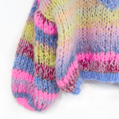 Knitting Kit – MYPZ Short Chunky Alpaca-Mohair Pullover Sunset Rave No15 (ENG-NL-DE-FR-ES)