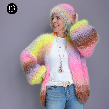 Strickset – MYPZ Chunky Mohair Cardigan Sydney No.15 (ENG-NL-DE)