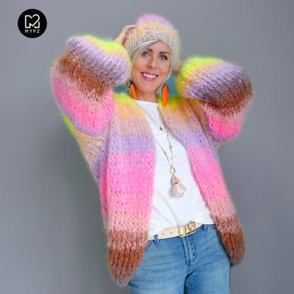 Strickset – MYPZ Chunky Mohair Cardigan Sydney No.15 (ENG-NL-DE)