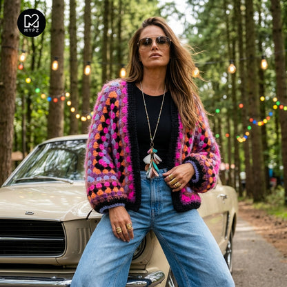 Häkelset – MYPZ Hexagon Mohair Cardigan Wild (ENG-NL-DE)