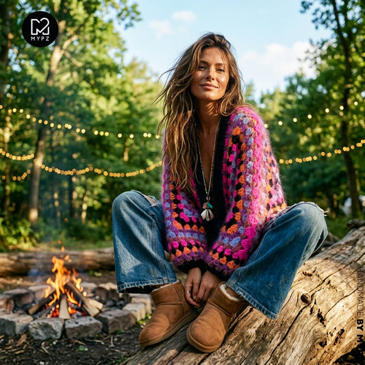 Häkelset – MYPZ Hexagon Mohair Cardigan Wild (ENG-NL-DE)