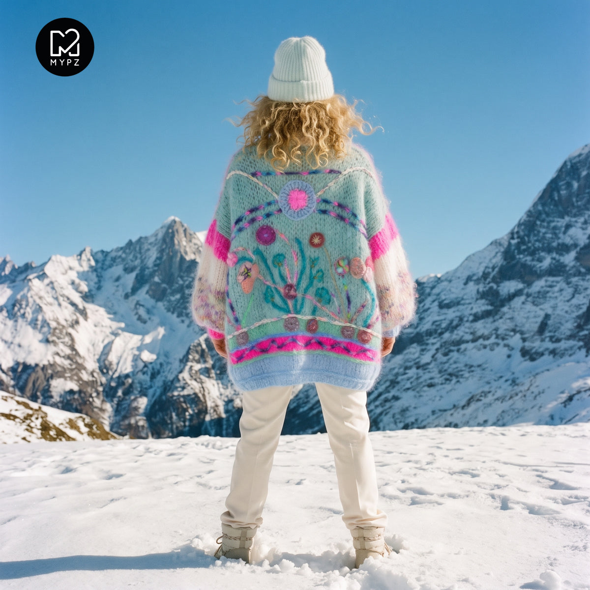MYPZ Chunky Mohair Wild Romance Strickjacke