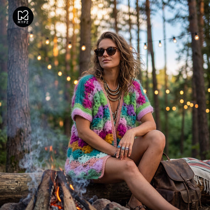 Häkelanleitung - MYPZ Wildflower cardigan (ENG-NL-DE-FR-ES)