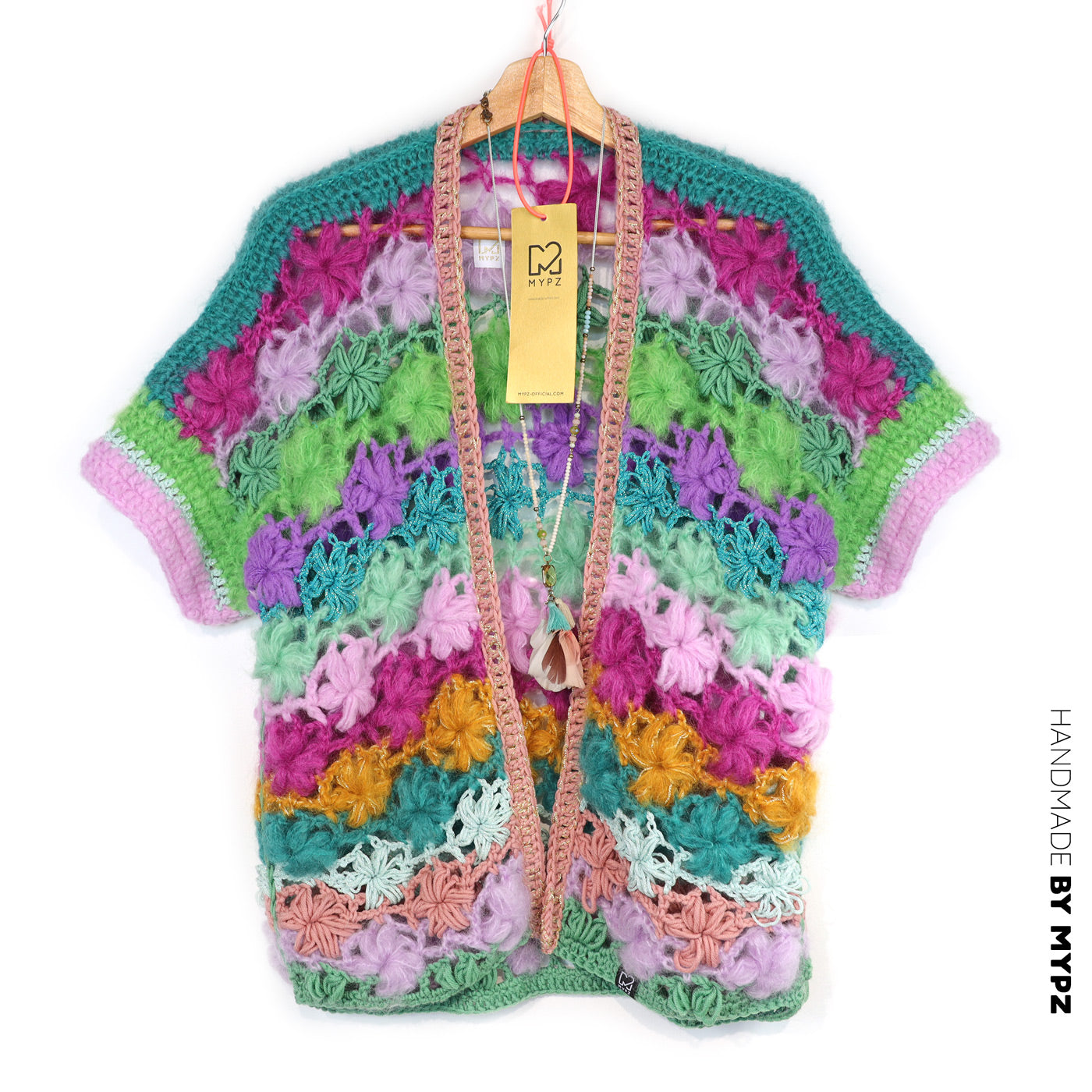 Häkelanleitung - MYPZ Wildflower cardigan (ENG-NL-DE-FR-ES)