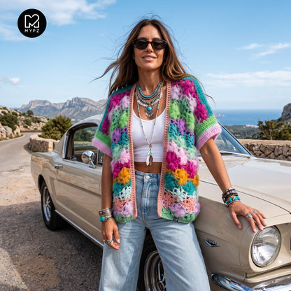 Häkelanleitung - MYPZ Wildflower cardigan (ENG-NL-DE-FR-ES)