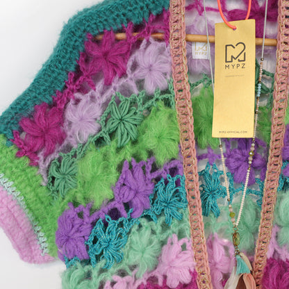 Häkelanleitung - MYPZ Wildflower cardigan (ENG-NL-DE-FR-ES)