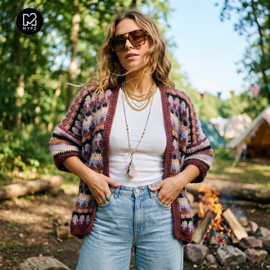Häkelset – MYPZ Woodland Cardigan Nr. 5 (ENG-NL-DE-ES-FR-IT-NO-DA-SV)