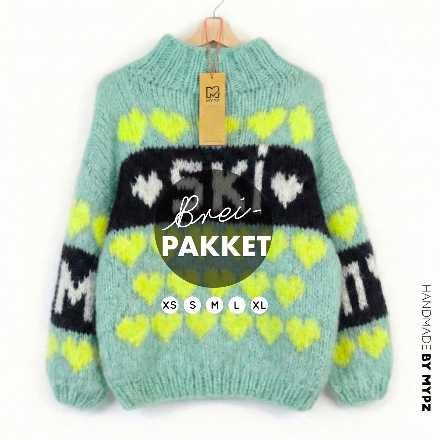 Strickset – MYPZ Chunky Mohair Pullover Mint Love No.9 (ENG-NL-DE)