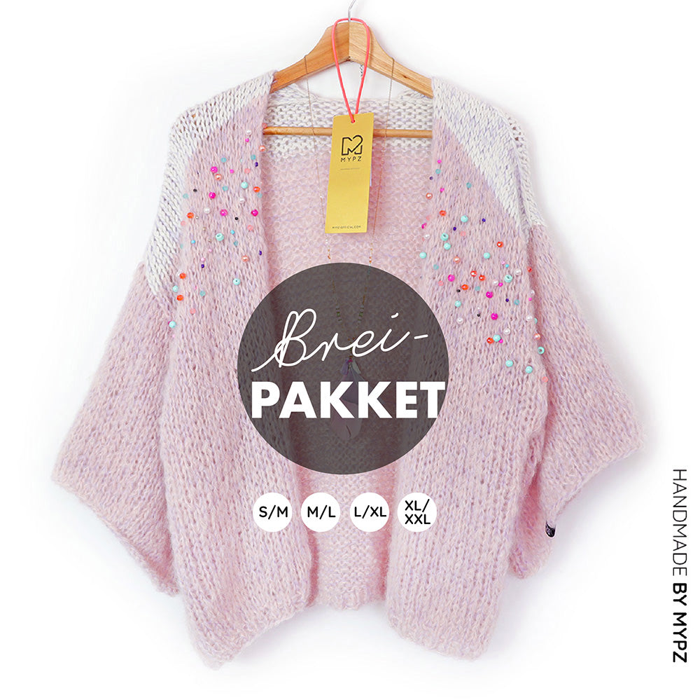 Knitting Kit – MYPZ Light Mohair Cardigan Jewel no10 (ENG-NL-DE)