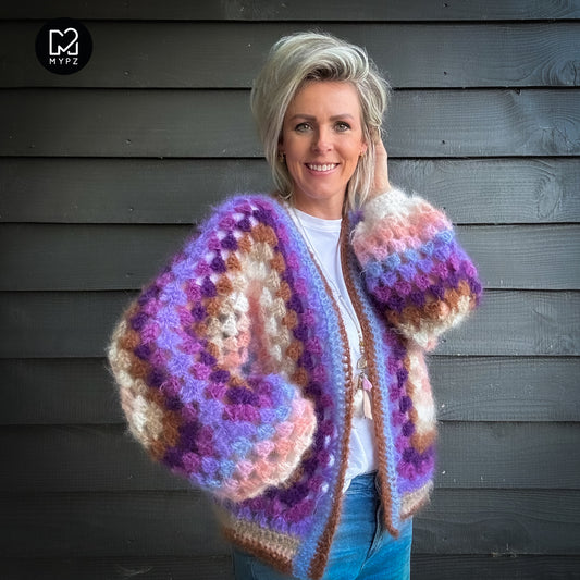 Crochet kit - MYPZ Hexagon Cardigan Elise (ENG-NL-DE)