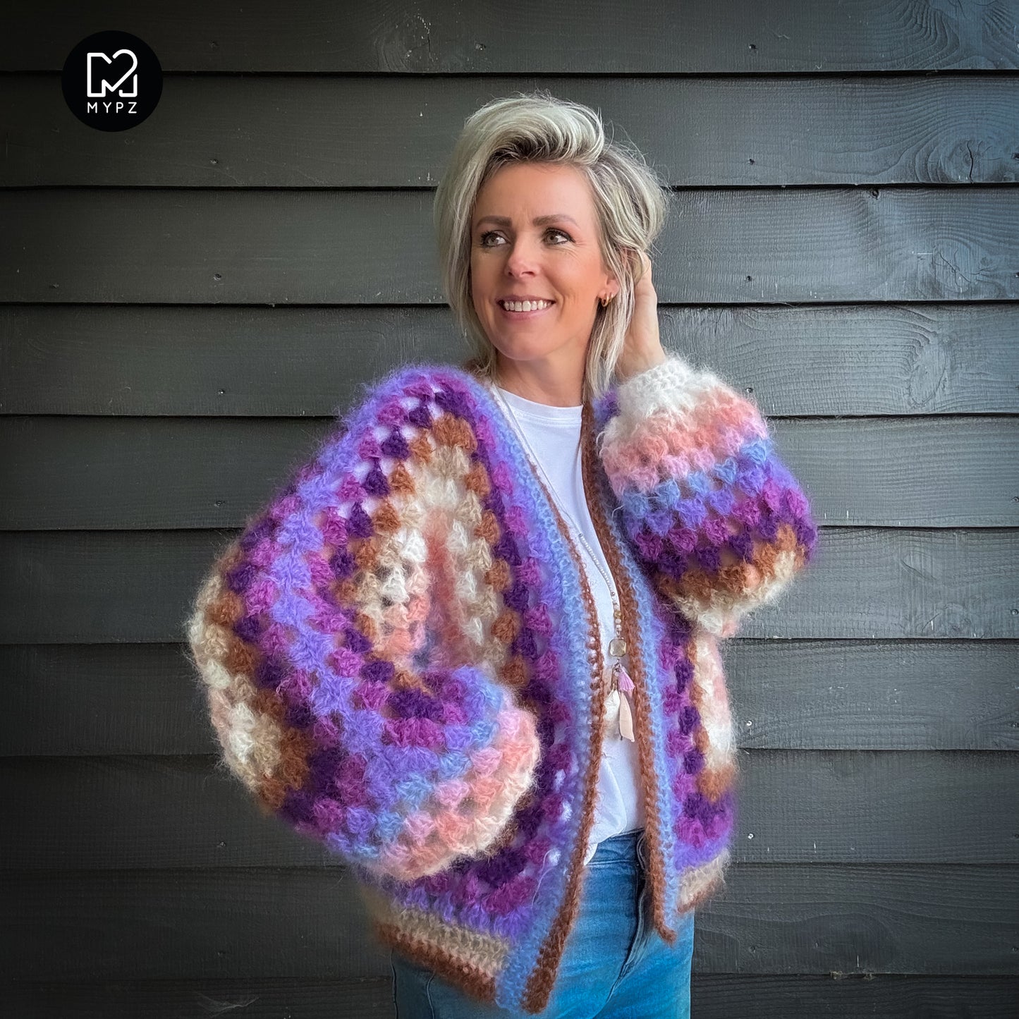 Häkelset - MYPZ Hexagon Cardigan Elise
