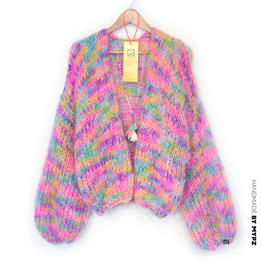 MYPZ Short Chunky Mohair Cardigan Maia
