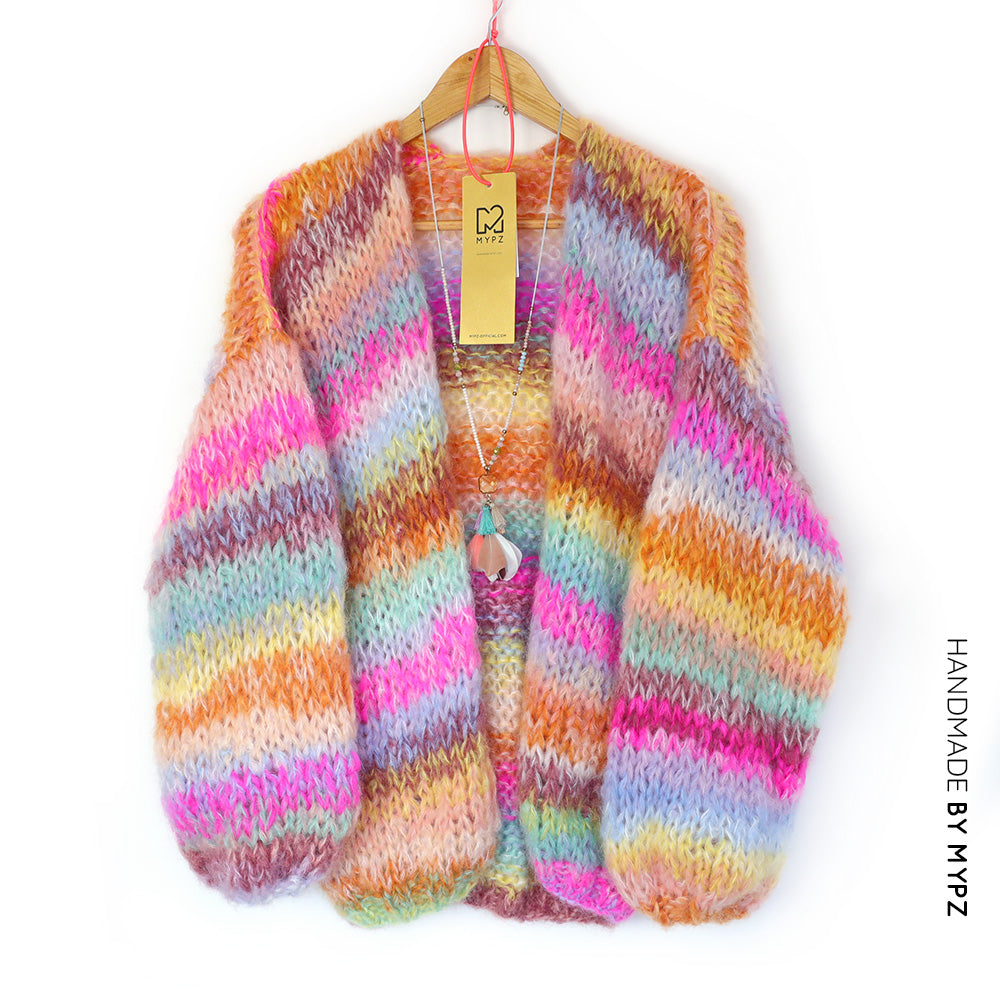 Knitting Kit – MYPZ Chunky Mohair Cardigan Bright Moments No.15 (ENG-NL)