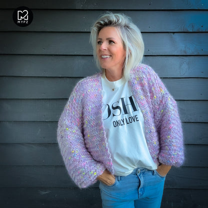 Strickset – MYPZ Chunky Mohair-Merino Cardigan Confetti Nights No.15 (ENG-NL-DE)