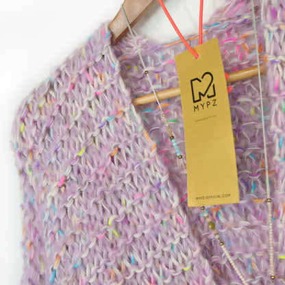 Strickset – MYPZ Chunky Mohair-Merino Cardigan Confetti Nights No.15 (ENG-NL-DE)