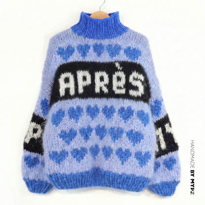 Strickset – MYPZ Chunky Mohair Pullover Alpine Blue No.9 (ENG-NL-DE)