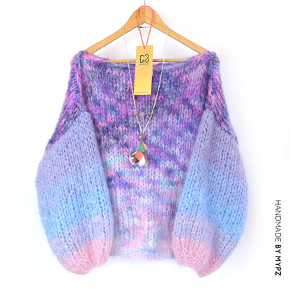 Strickset – MYPZ Basic Chunky Pullover Heliotrope No15 (ENG-NL-DE-FR-ES)