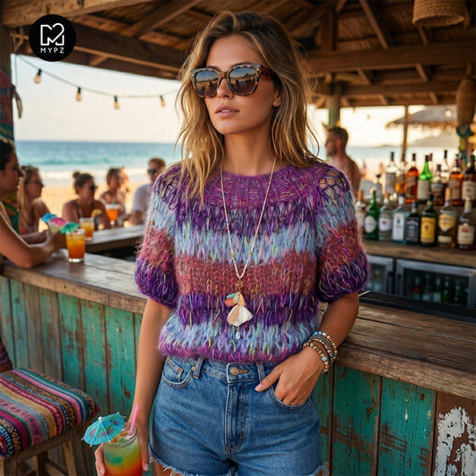 Knitting Kit – Top-down Club Pullover Glam No.15 (ENG-NL)