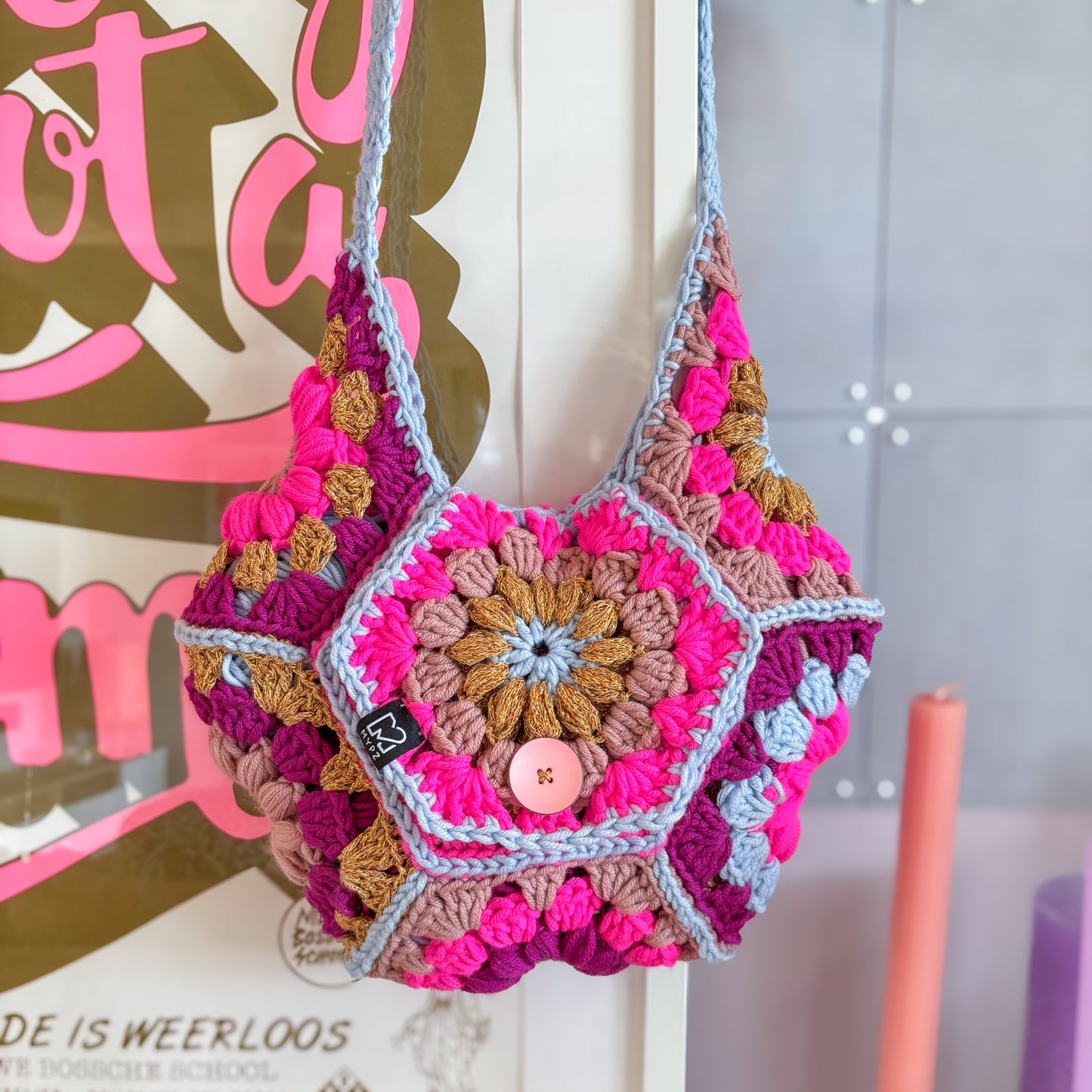 Häkelanleitung - MYPZ hexagon Tasche Everly (ENG-NL-DE)