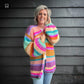 Crochet pattern - Chunky Mohair Cardigan Gemstone (ENG-NL)