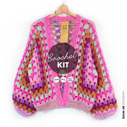 Häkelset - MYPZ Hexagon Cardigan Pink Mojito (ENG-NL-DE)