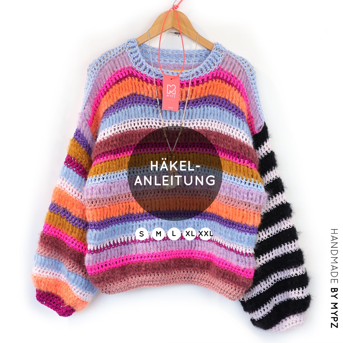 Häkelanleitung – MYPZ Chunky pullover Sundays (ENG-NL-DE)