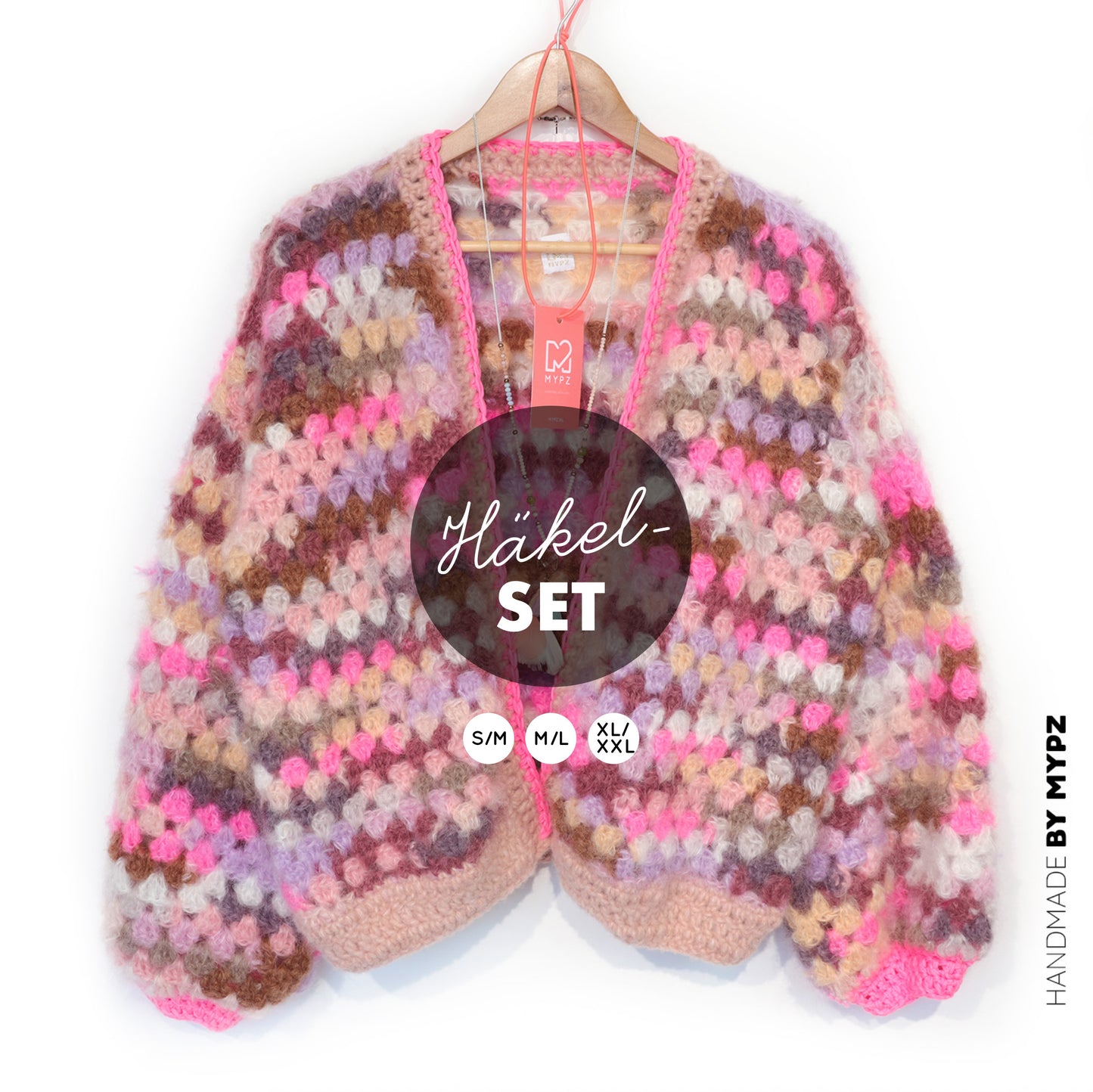 Häkelset - MYPZ Mohair Cardigan Pastel Bloom (ENG-NL-DE)