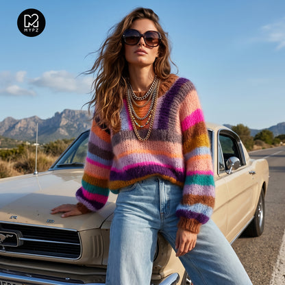Knitting kit – MYPZ Light Mohair pullover Como No9 (ENG-NL-DE)