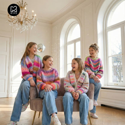 Strickanleitung– MYPZ Chunky Mohair KIDS Pullover Wave No12 (ENG-NL-DE)