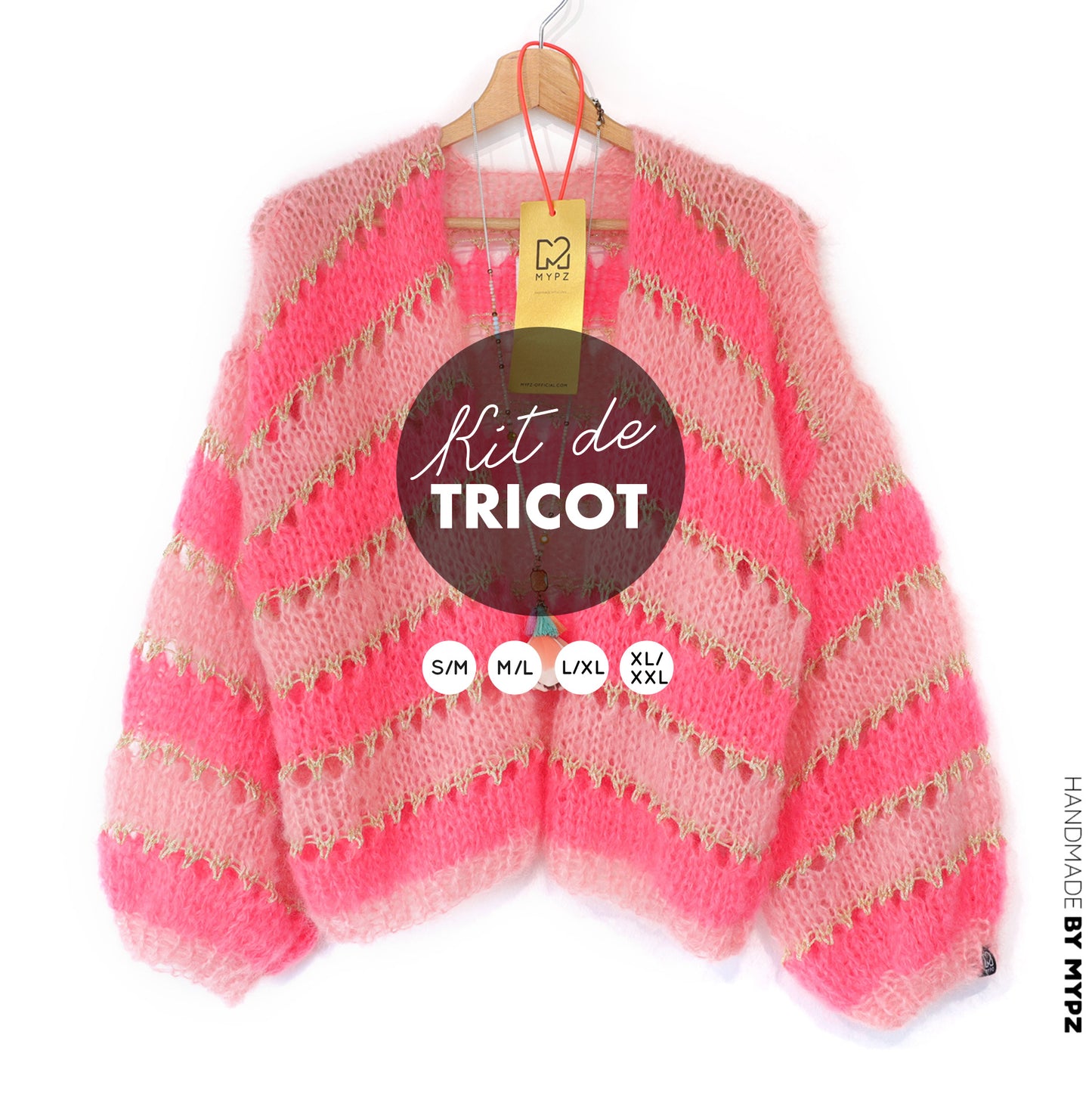 Strickset – MYPZ Kurz Light Mohair Cardigan Summerflow No10 (ENG-NL-DE)