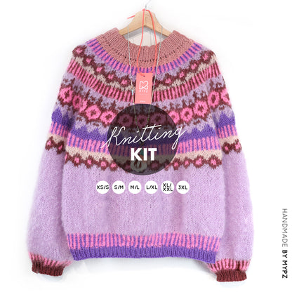 Knitting Kit – MYPZ top-down sweater True Love No6 (ENG-NL-DE)